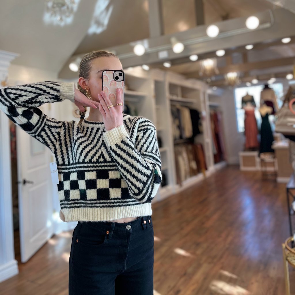 Multi Pattern Sweater